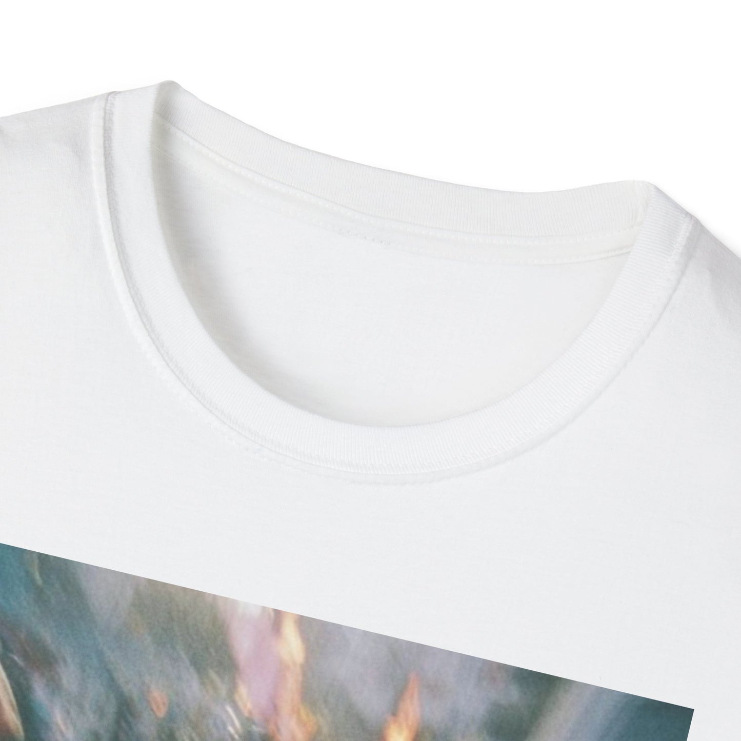 Blurred Carnival Photo T-Shirt — Vintage Festival Girl Graphic Tee