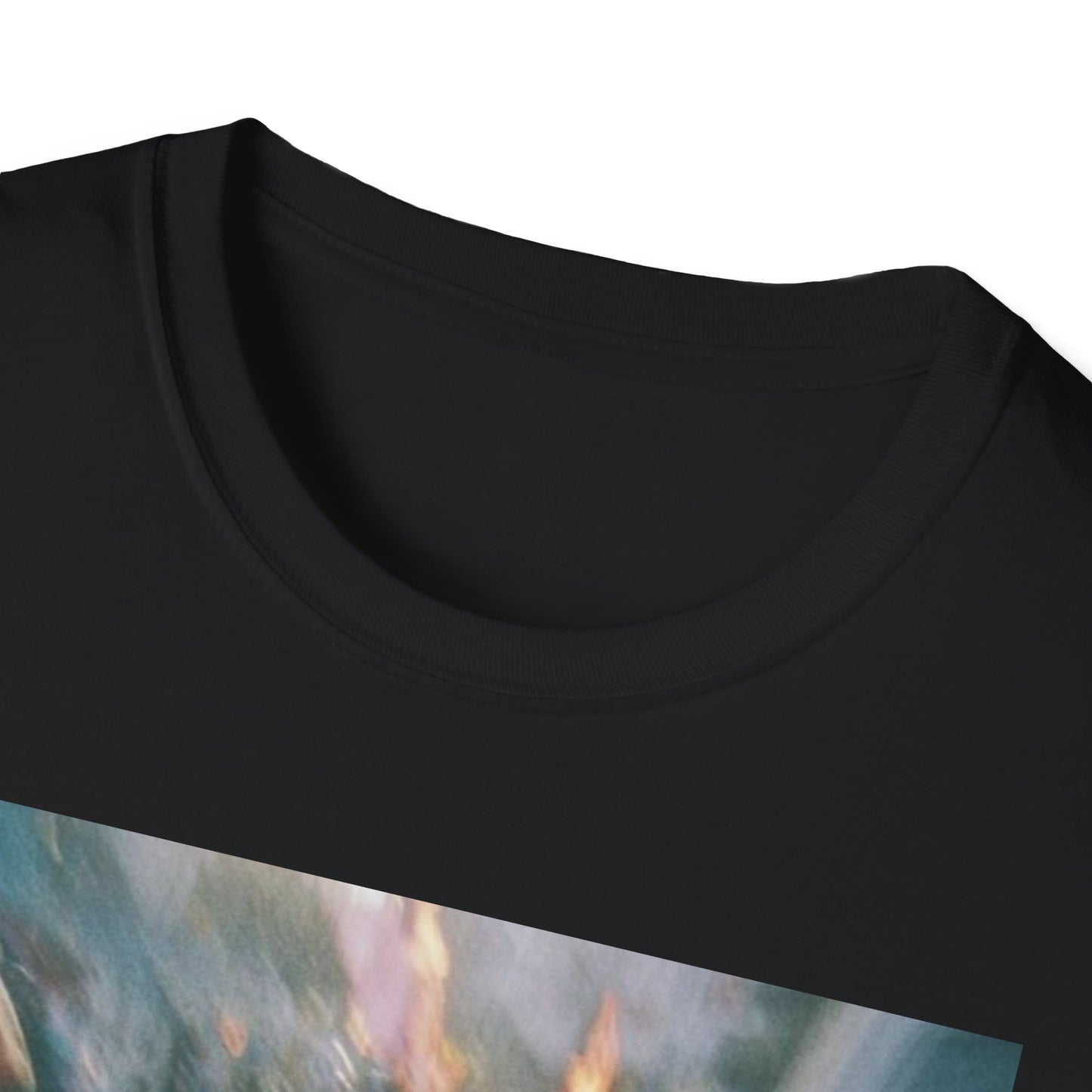Blurred Carnival Photo T-Shirt — Vintage Festival Girl Graphic Tee